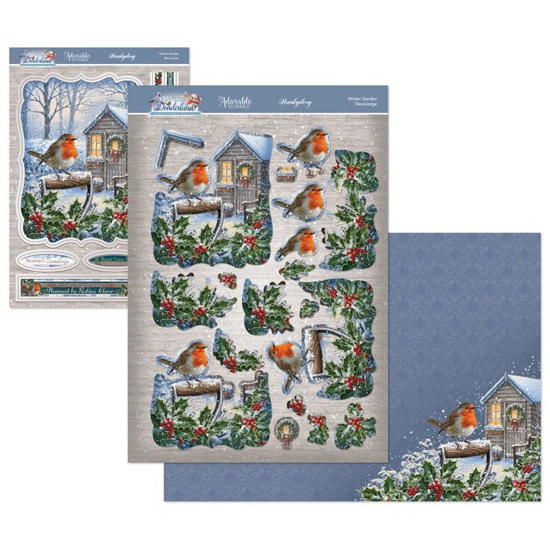 (image for) Die Cut Deco-Large Decoupage Set - A Winter Wonderland, Winter Garden