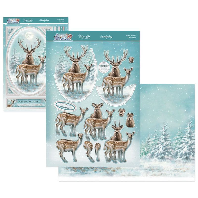 (image for) Die Cut Deco-Large Decoupage Set - A Winter Wonderland, Winter Wishes