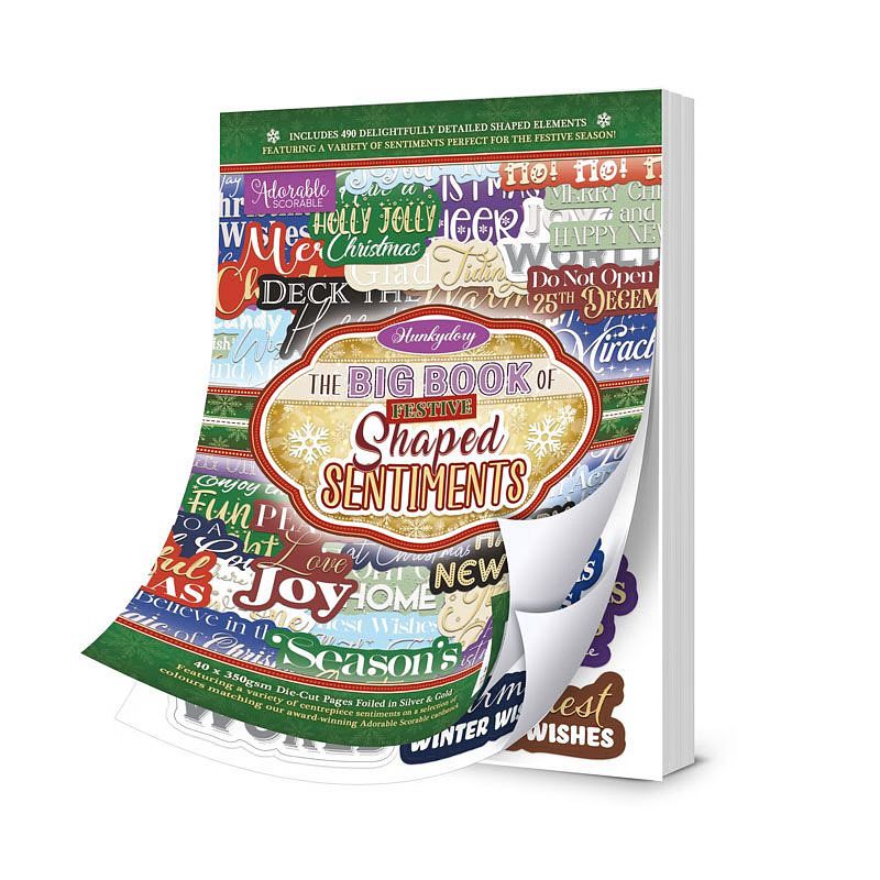 (image for) Big Book of Festive Shaped Sentiments (40 sheets, 490 banners) EBK161