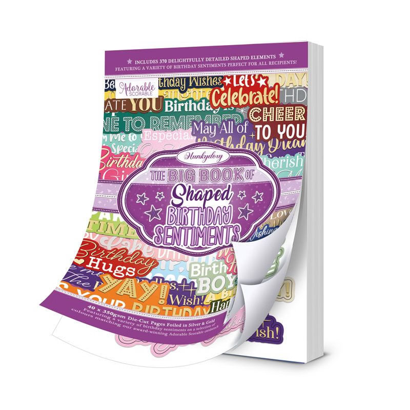 (image for) Big Book of Shaped Birthday Sentiments (40 sheets, 370 sentiments) EBK170