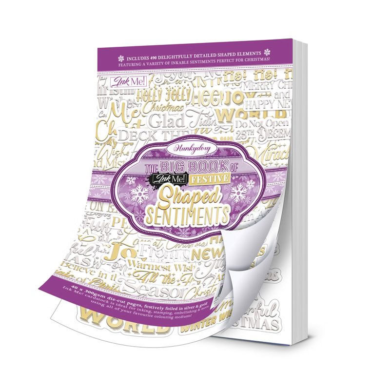 Big Book of Ink-Me! Festive Shaped Sentiments (40 sheets, 490 banners) EBK175 (image for) Big Book of Ink-Me! Festive Shaped Sentiments (40 sheets, 490 banners) EBK175