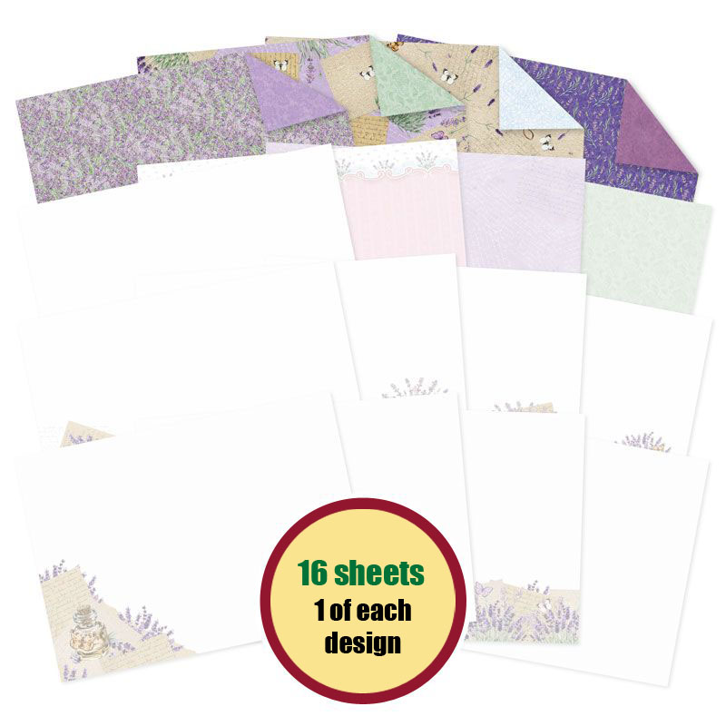Forever Florals Lavender Luxury Inserts & Papers (16 Sheets)