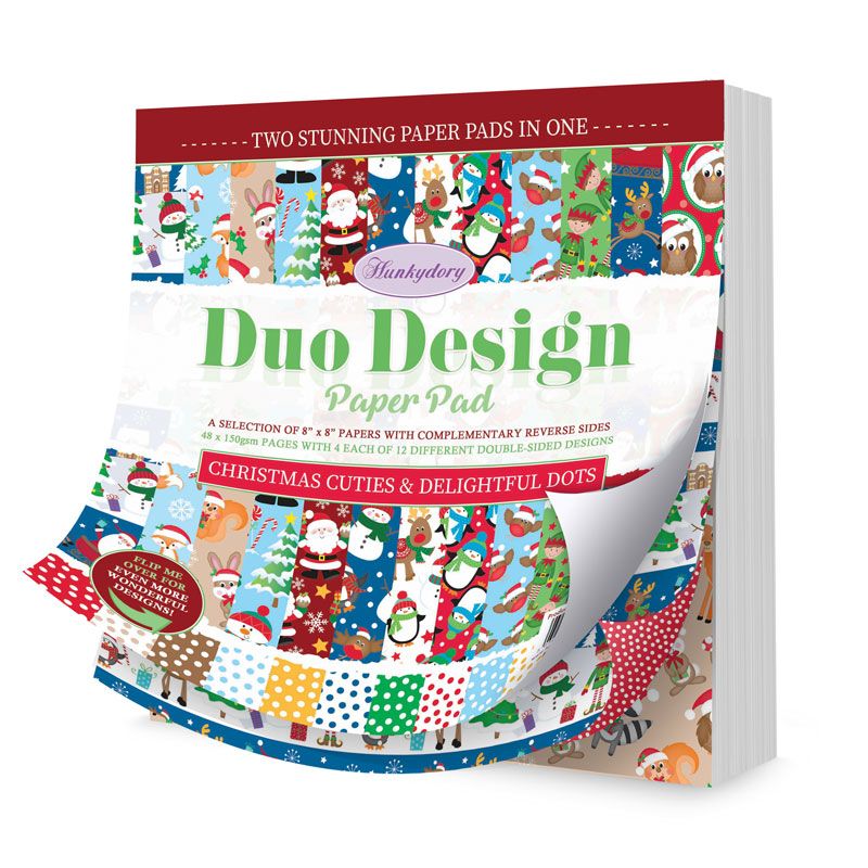 8x8 Duo Design Paper Pad - Christmas Cuties & Delightful Dots