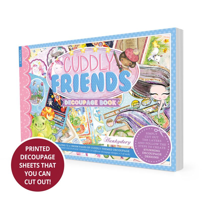 Hunkydory Decoupage Book - Cuddly Friends (72 Pages)