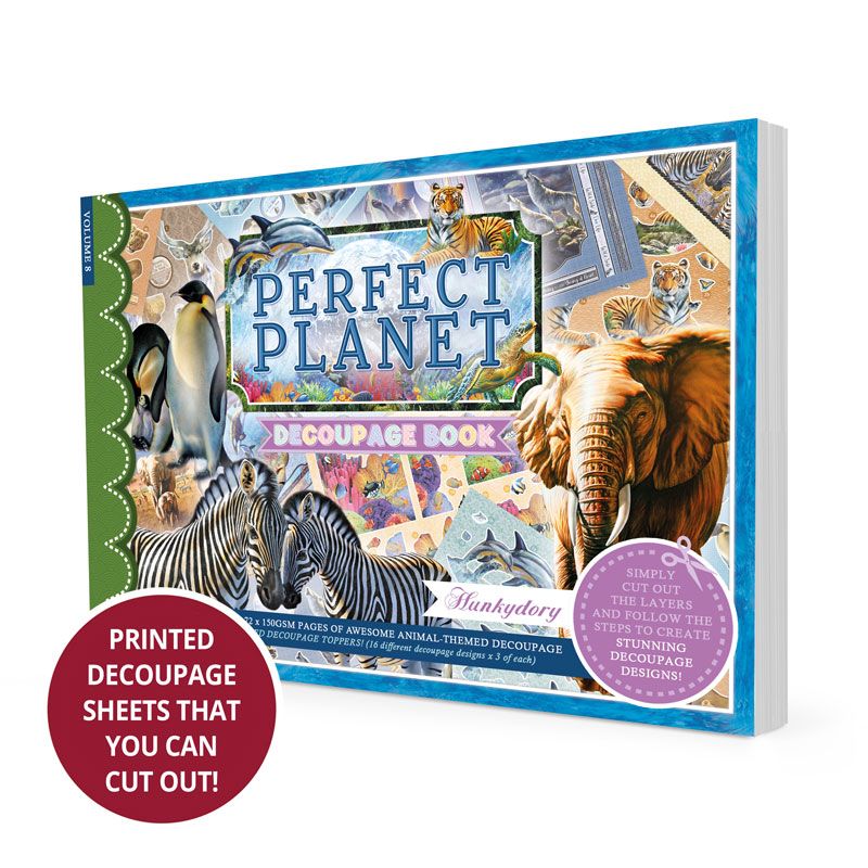 Hunkydory Decoupage Book - Perfect Planet (72 Pages)