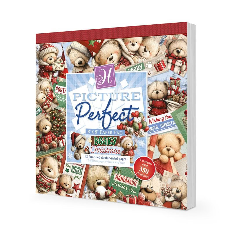 (image for) Picture Perfect - Hunkydory - 8x8 Paper Pad - Beary Christmas (48 Sheets)