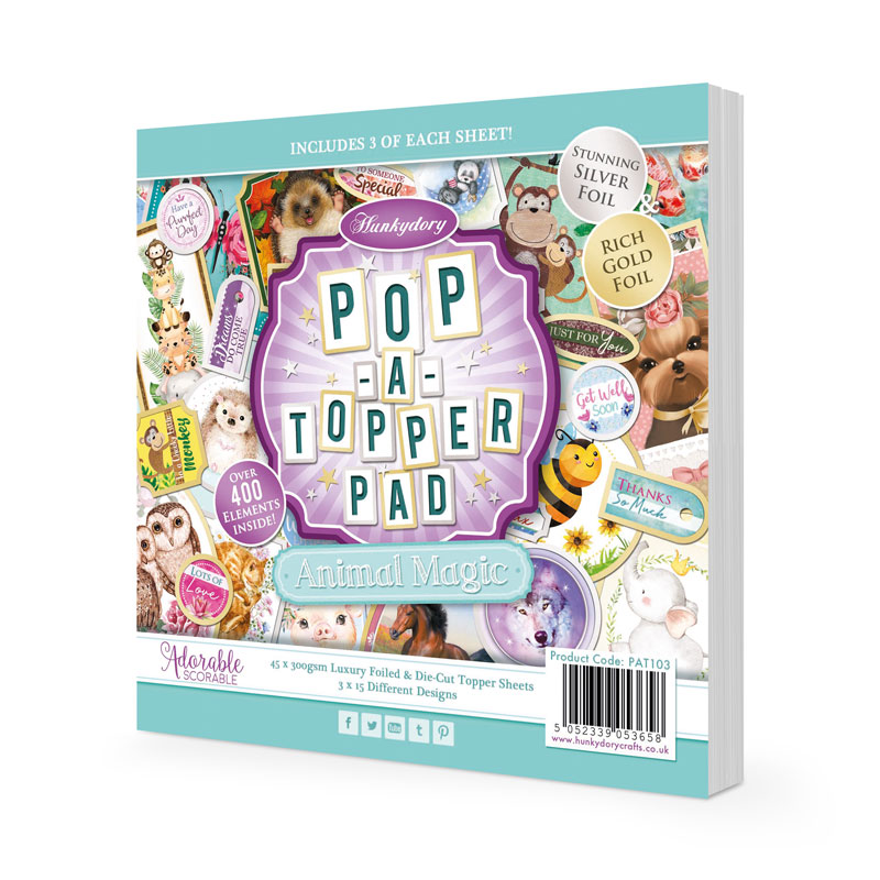Pop-A-Topper Pad, Animal Magic, 45 Sheets (PAT103)