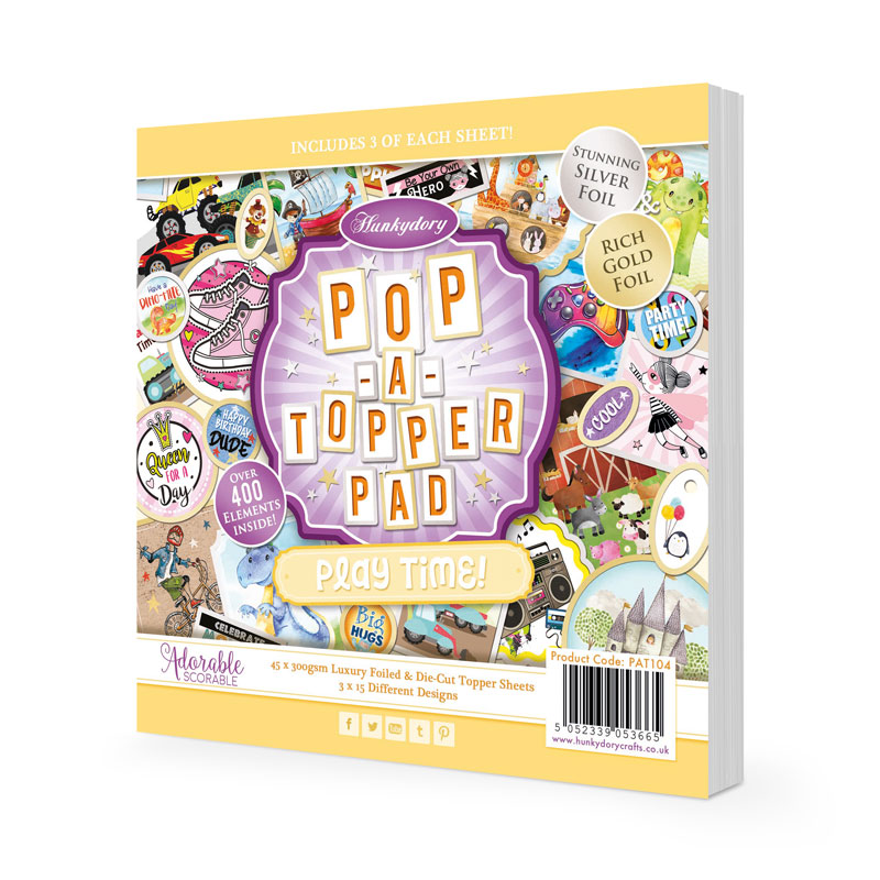 Pop-A-Topper Pad, Play Time, 45 Sheets (PAT104)