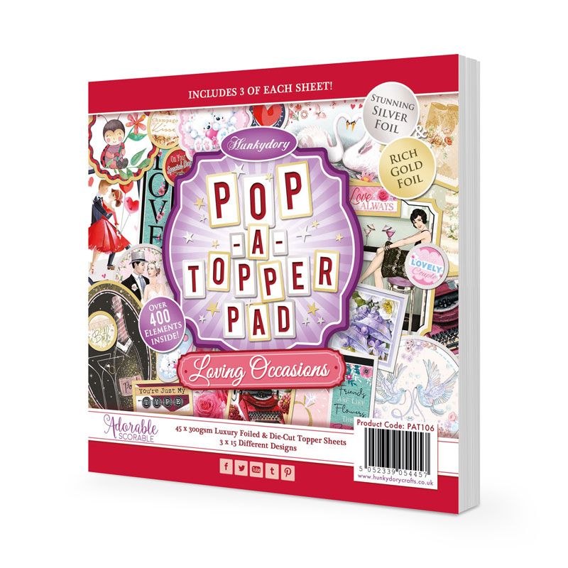 Pop-A-Topper Pad, Loving Occasions, 45 Sheets (PAT106)