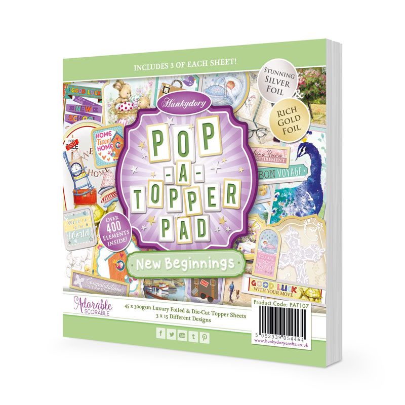 Pop-A-Topper Pad, New Beginnings, 45 Sheets (PAT107)