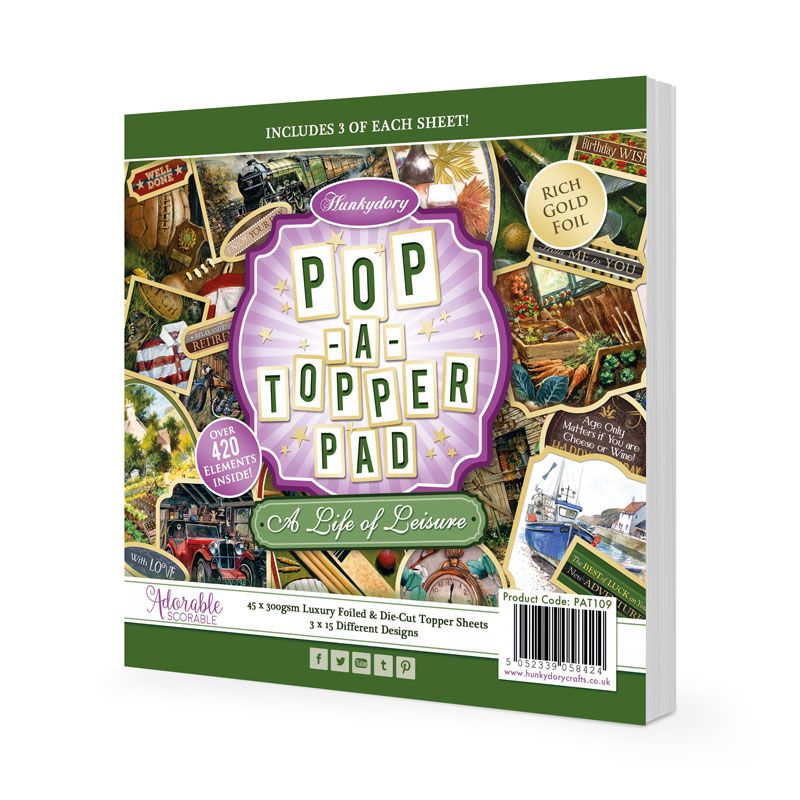 Pop-A-Topper Pad, A Life Of Leisure, 45 Sheets (PAT109)