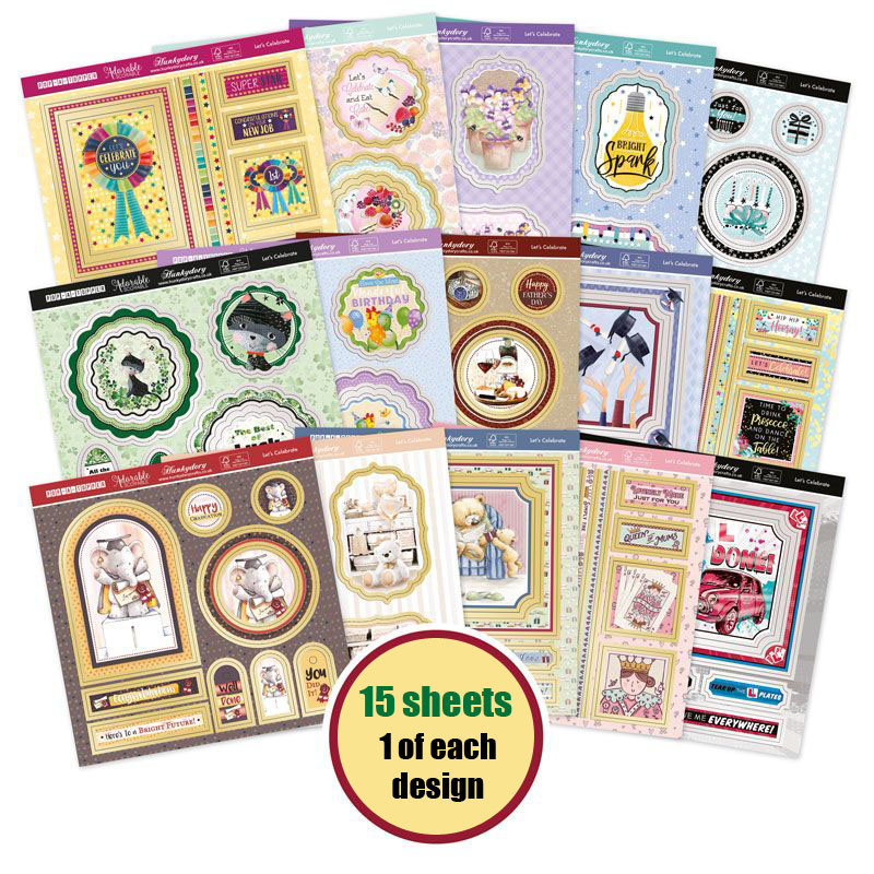 (image for) Pop-A-Topper, Lets Celebrate, 15 Sheets (PAT105)