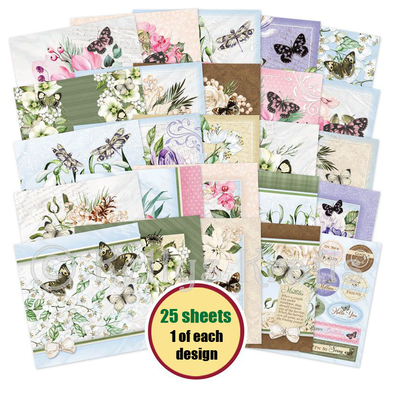 The Little Book Of Forever Florals Heavenly Winter, 25 Sheets (LBSQ143)