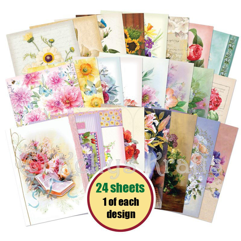 The Little Book Of Floral Favourites, 24 Sheets (LBK213)