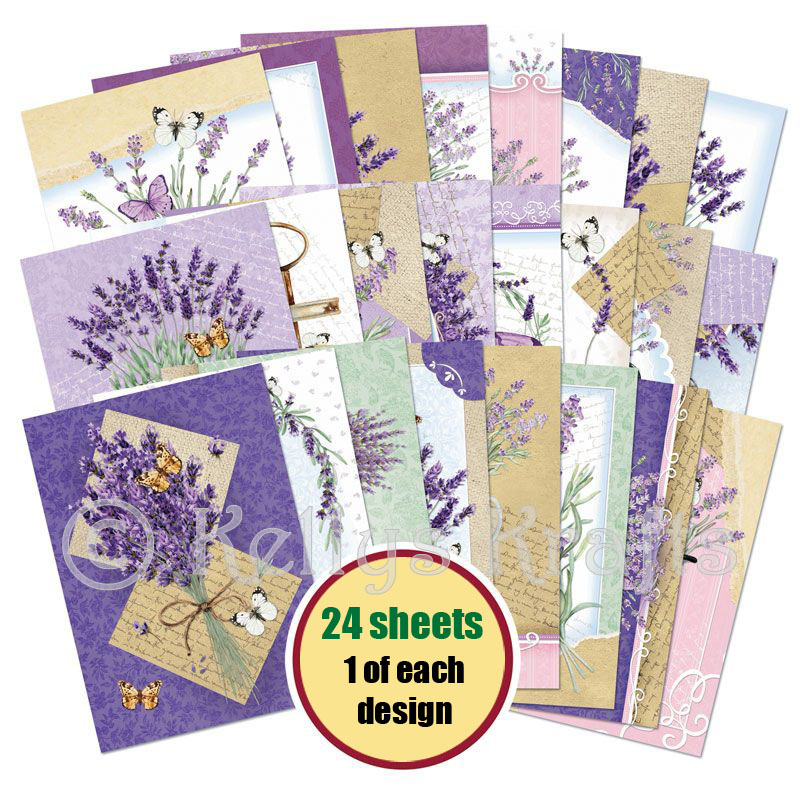 (image for) The Little Book Of Forever Florals Lavender, 24 Sheets (LBK280)