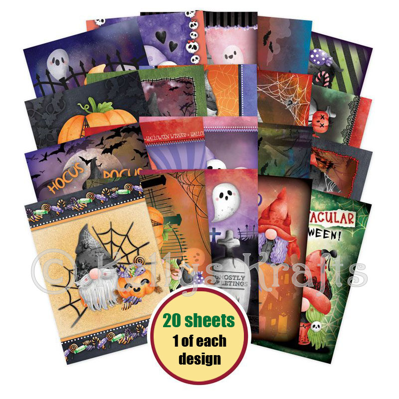 The Little Book Of Halloween Gnomes, 20 Sheets (LBK309)