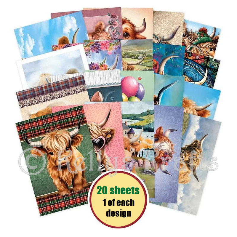 (image for) The Little Book Of Highland Cows, 20 Sheets (LBK316)