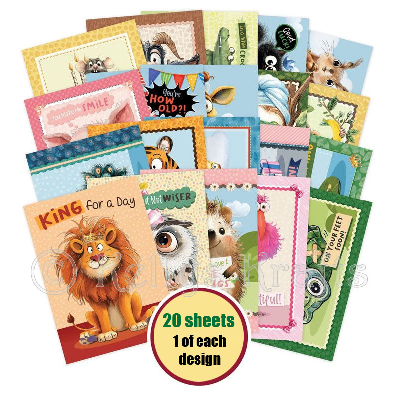 The Little Book Of Quirky Animals, 20 Sheets (LBK367) (image for) The Little Book Of Quirky Animals, 20 Sheets (LBK367)
