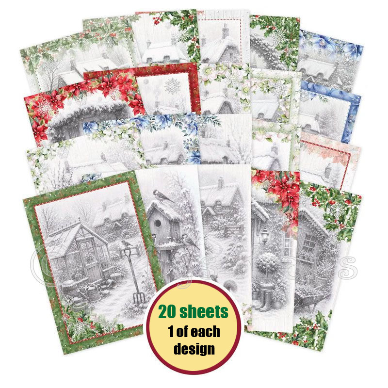 The Little Book Of An Artist's Garden At Christmas, 20 Sheets (LBK372) (image for) The Little Book Of An Artist's Garden At Christmas, 20 Sheets (LBK372)