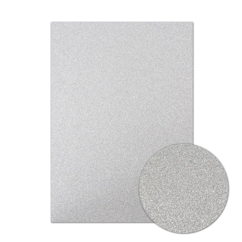 Diamond Sparkles A4 Shimmer Card - Silver (1 sheet)