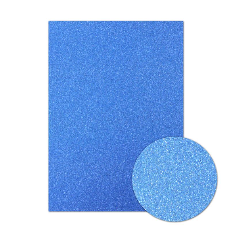 Diamond Sparkles A4 Shimmer Card - Sapphire Blue (1 sheet)