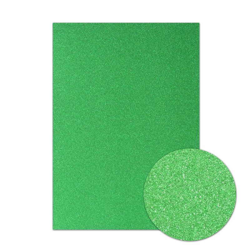 Diamond Sparkles A4 Shimmer Card - Emerald Green (1 sheet)