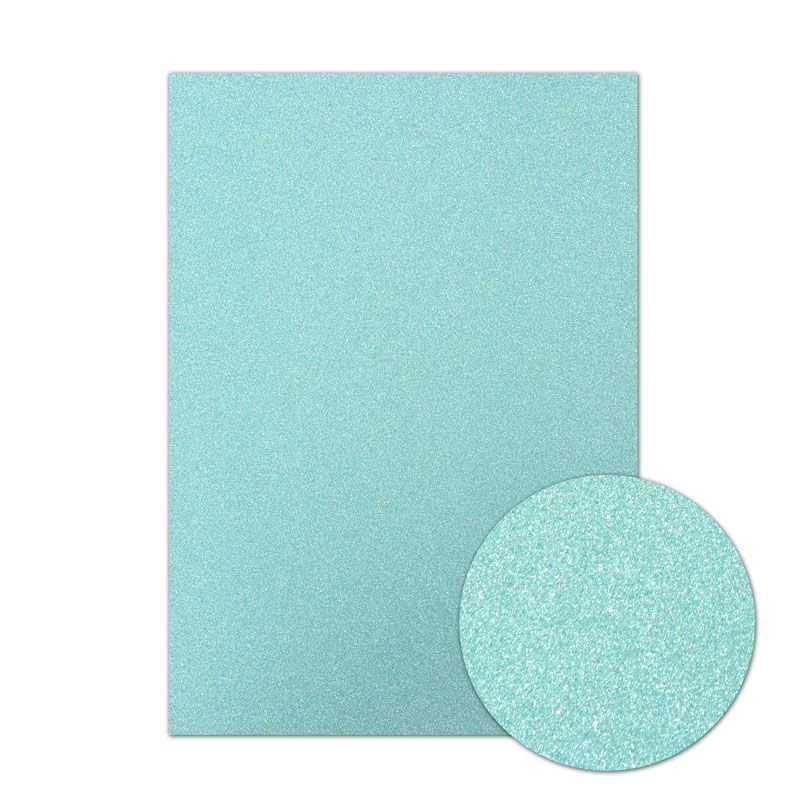 Diamond Sparkles A4 Shimmer Card - Sky Blue (1 sheet)