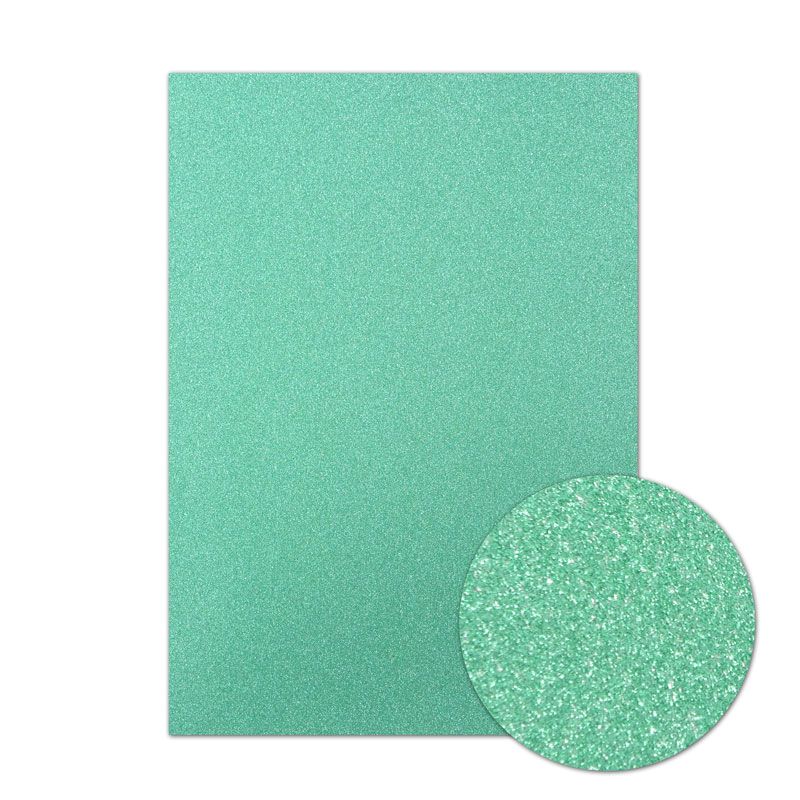 Diamond Sparkles A4 Shimmer Card - Jade Green (1 sheet)