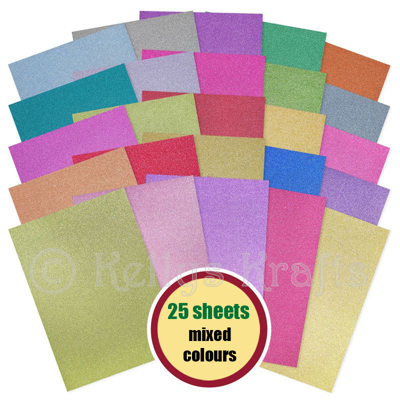 Diamond Sparkles A4 Shimmer Card - Assorted Mix (25 sheets)