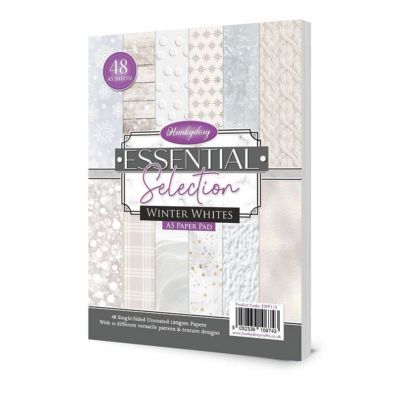 (image for) Essential Selection A5 Paper Pad - Winter Whites (48 Sheets)