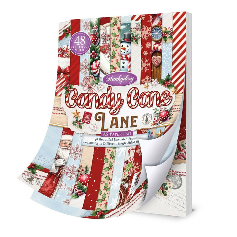 Candy Cane Lane A5 Paper Pad (48 sheets) (image for) Candy Cane Lane A5 Paper Pad (48 sheets)