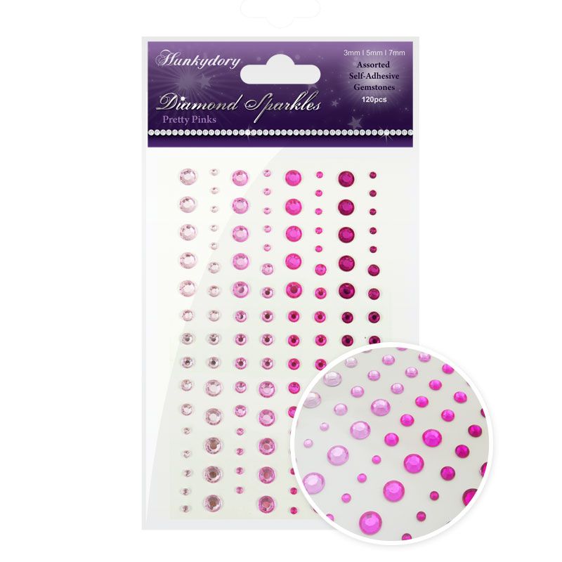 Diamond Sparkles Gemstones, Pretty Pinks (120 Pieces)
