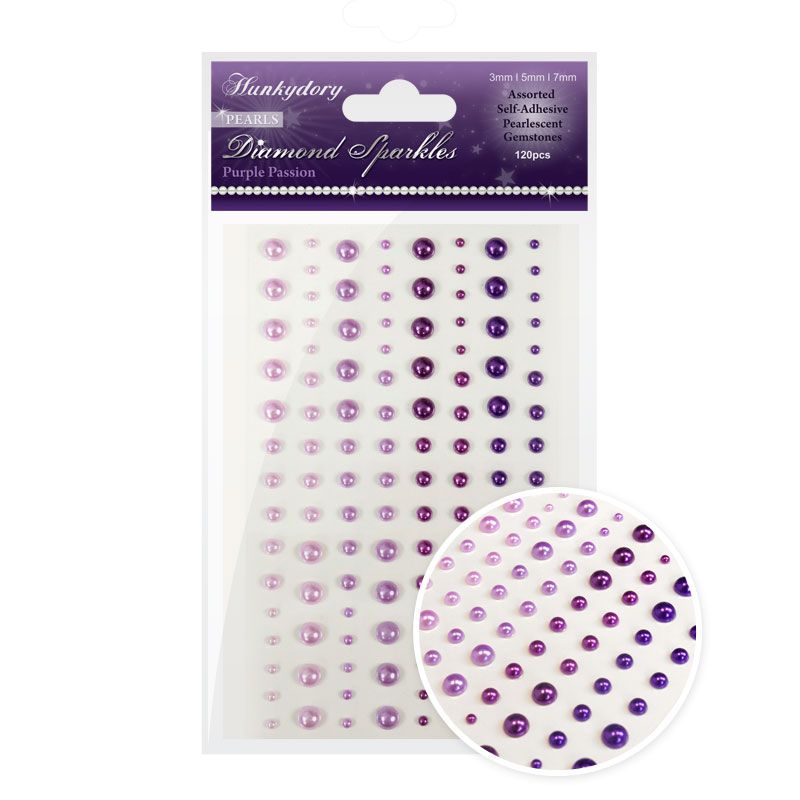 Diamond Sparkles Precious Pearls, Purple Passion (120 Pieces)