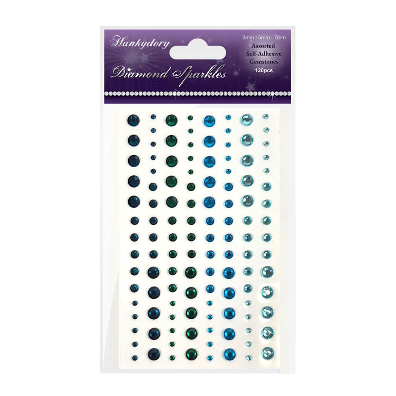 (image for) Diamond Sparkles Gemstones, Ocean Blues (120 Pieces)