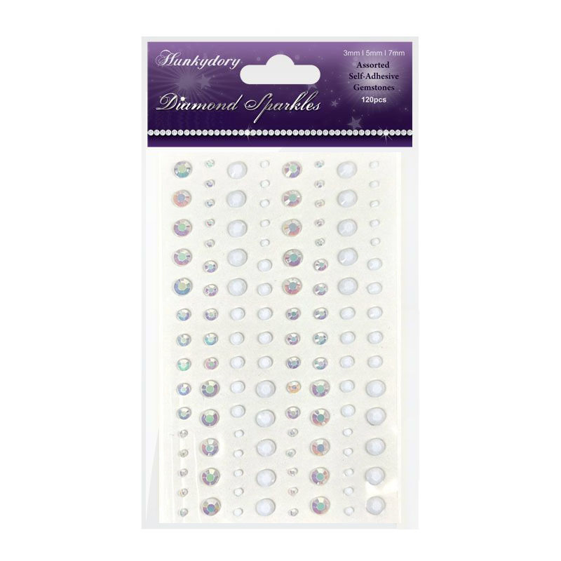 (image for) Diamond Sparkles Gemstones, Opal Whites (120 Pieces)