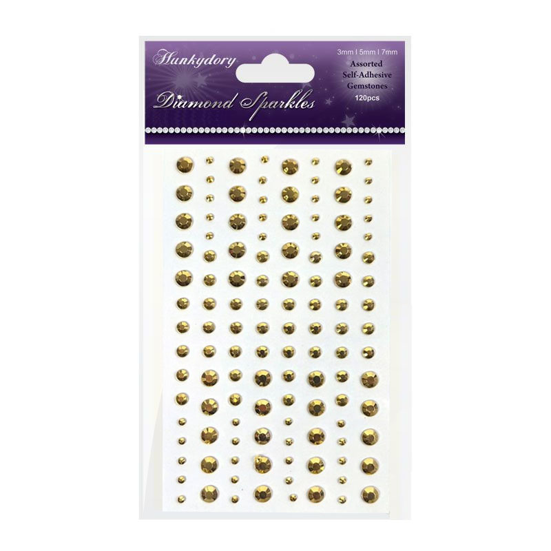 (image for) Diamond Sparkles Gemstones, Glistening Gold (120 Pieces)