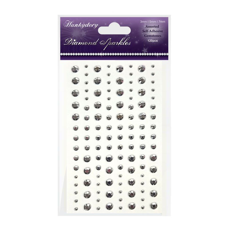 Diamond Sparkles Gemstones, Stunning Silver (120 Pieces) (image for) Diamond Sparkles Gemstones, Stunning Silver (120 Pieces)