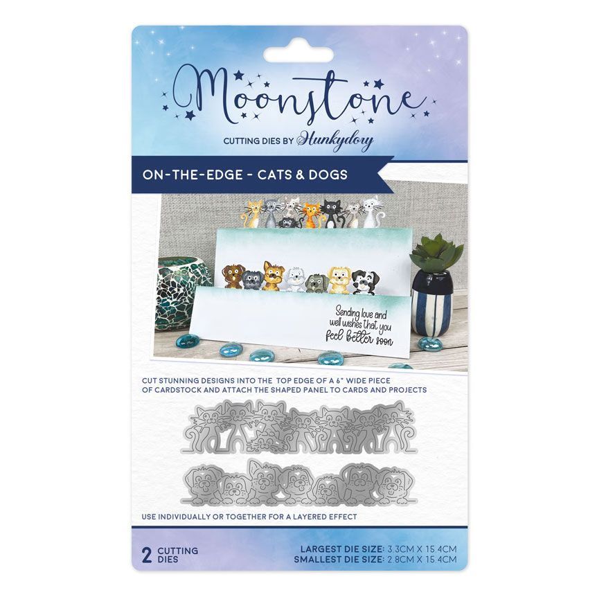 (image for) Moonstone Cutting Die, On The Edge - Cats and Dogs (MSTONE1074)