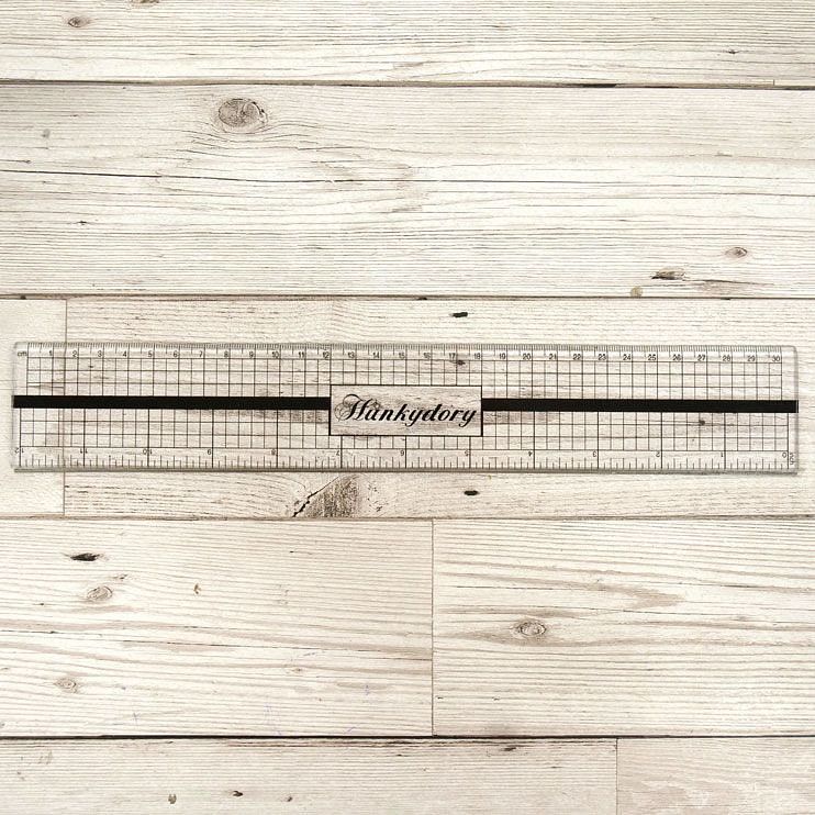 Premier Craft Tools - Hunkydory - Ruler with Metal Edge (PCT01) (image for) Premier Craft Tools - Hunkydory - Ruler with Metal Edge (PCT01)