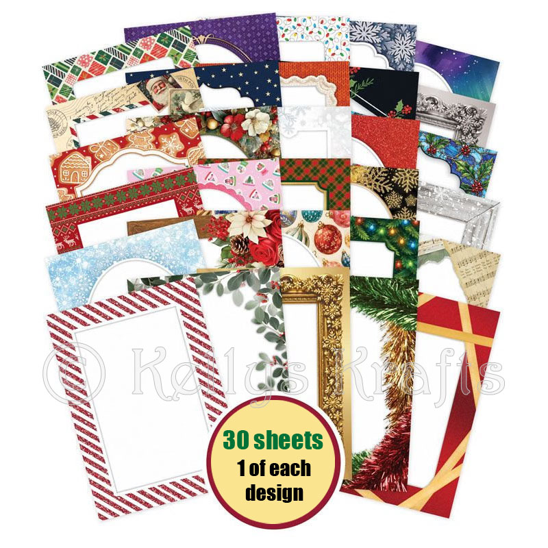 The Little Book Of Festive Frames, 30 Sheets (LBKFRAME102) (image for) The Little Book Of Festive Frames, 30 Sheets (LBKFRAME102)