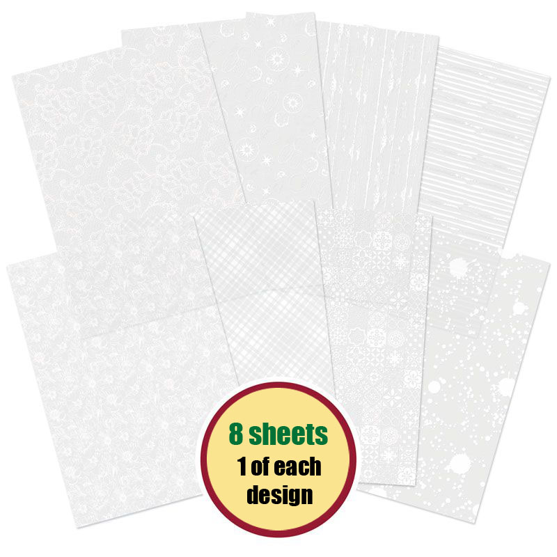 Patterned Printed Parchment Paper (8 sheets)