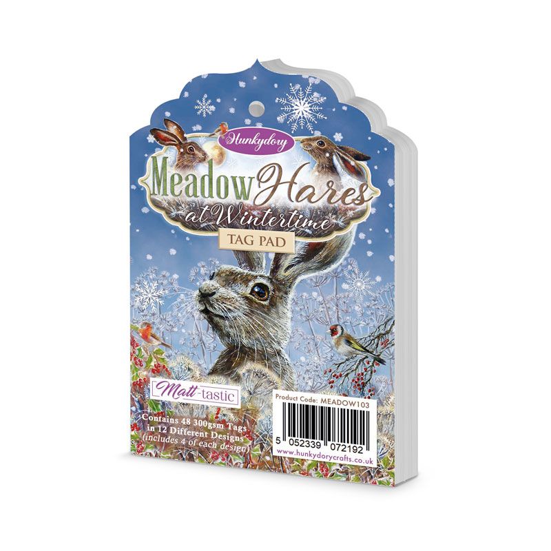 Meadow Hares at Wintertime, Tag Pad (48 Tags)