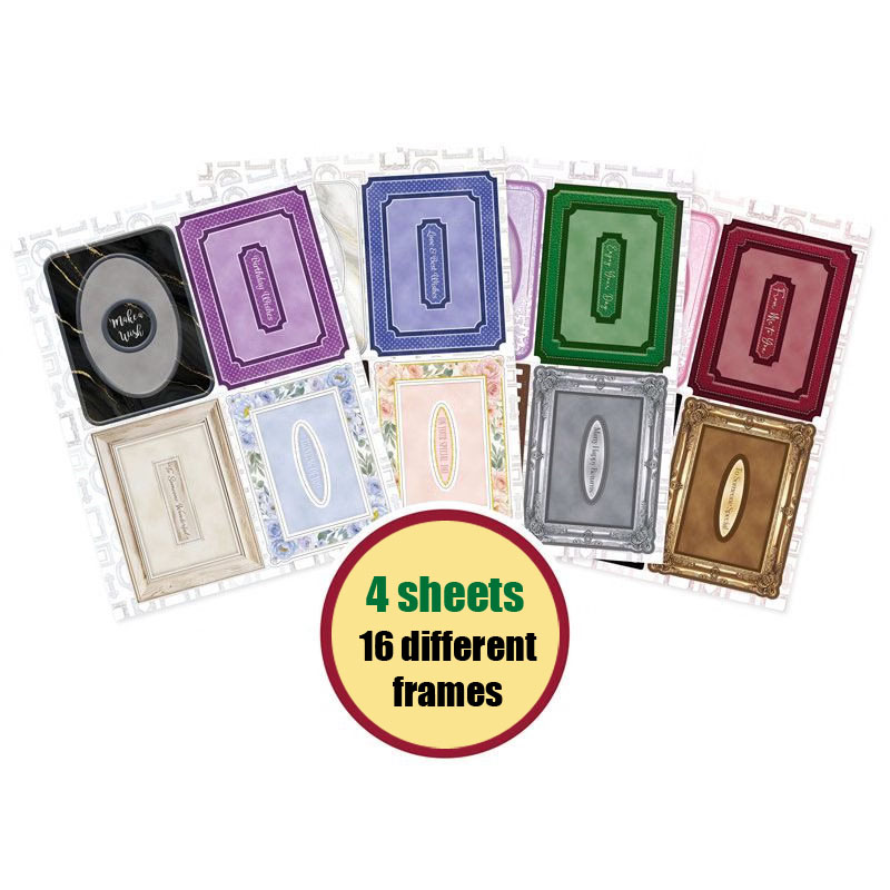 (image for) Die-Cut Fabulous Frames For Pocket Pads (4 Sheets / 16 Frames) FABFRAME101