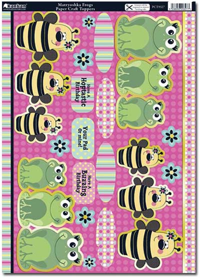 Kanban Craft Toppers - Frogs (PCT9327)