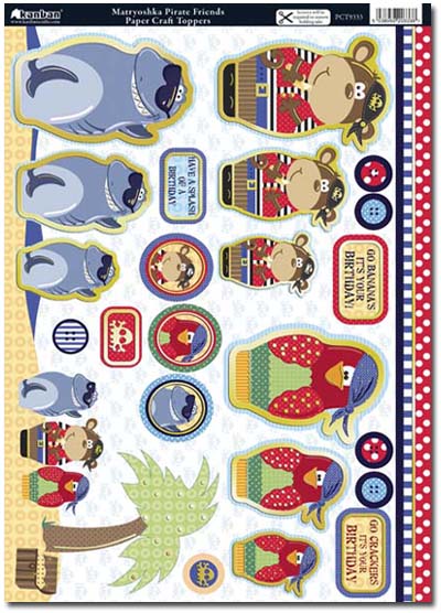 Kanban Craft Toppers - Pirate Friends (PCT9333)
