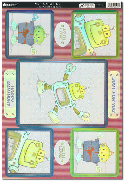 (image for) Kanban Craft Toppers - Robots, Micro & Mini (PCT9581)