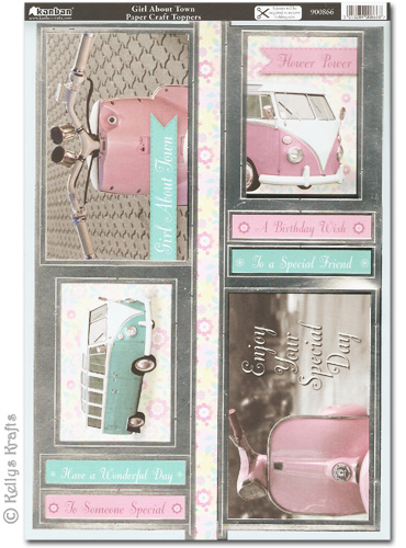 Kanban Craft Toppers - Girl About Town (900866)