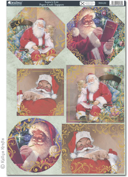 Kanban Craft Toppers - Santa's List (900430)