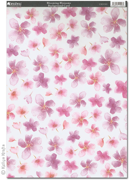 Kanban Patterned Card - Blooming Blossoms (CRD1503)