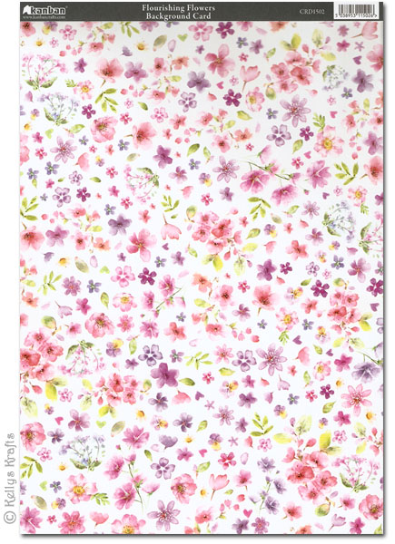 Kanban Patterned Card - Flourishing Flowers (CRD1502)
